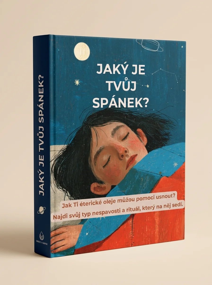 3D obálka e-booku Jaký je tvůj spánek? Srdce v kapce